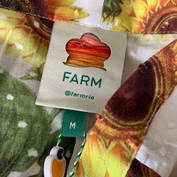 Anthropologie Farm Rio Sunflower Lemon Wrap Skirt - Picture 8 of 14